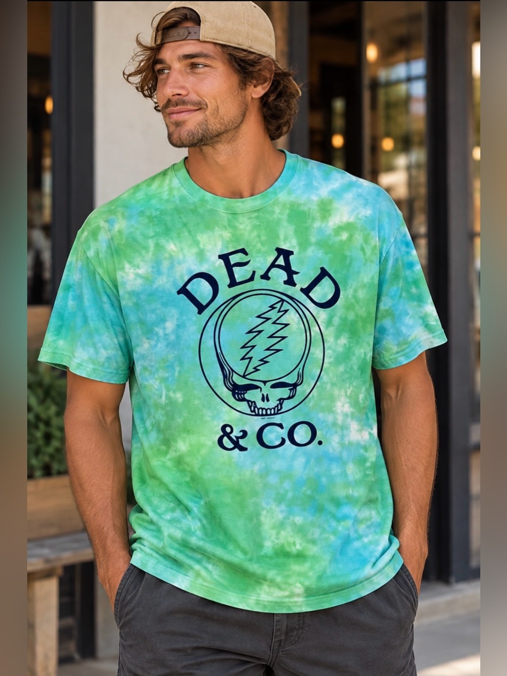 Dead & Co Grateful Dead Promo Tour Tie DyeTee Shirt, Mansfield & Co May 30, 2018